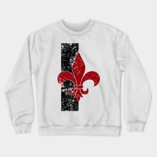 Fleur de lis Bloody Rose Crewneck Sweatshirt